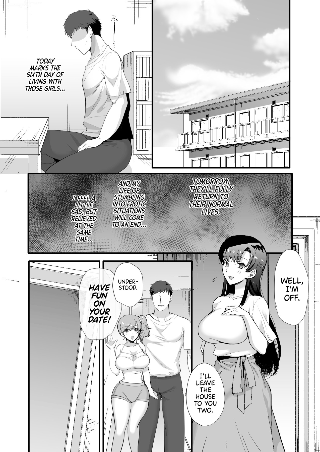 hentai manga My Roommates Are Way Too Lewd ~Living in a One-Room Apartment With Two Perverted Sisters~